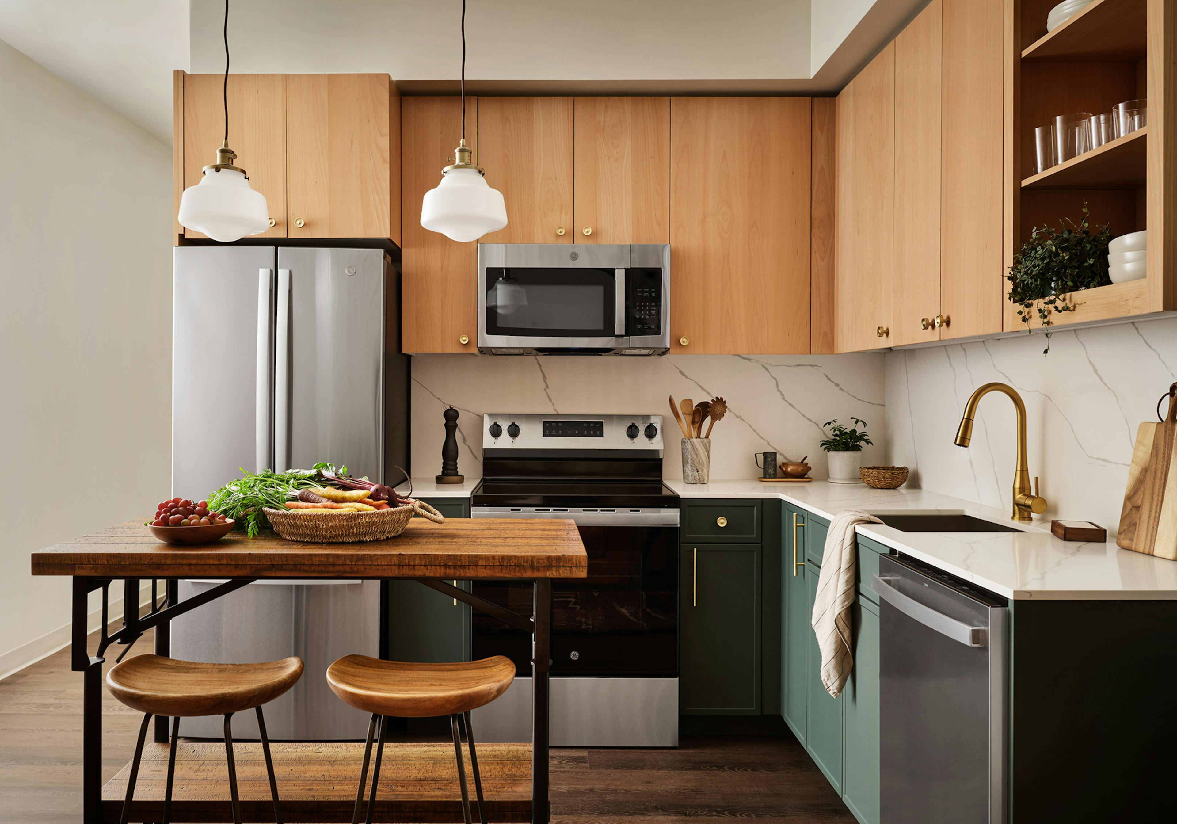 Buck apartment kitchen Buckman Furnished Kitchen